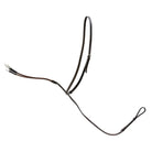 Black and brown EcoRider Elasticated Martingale featuring a black leather neck loop and brown elastic running martingale forks.