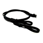 EcoRider Classic 1/4" Lace Leather Reins with a fine plain profile and secure hook stud billets, ideal for pony and junior riders.