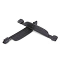 Black EcoRider FEI Compliant Leather Blinkers separates pair featuring secure velcro cheekpiece attachments.