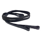 EcoRider Inside Grip Plaited Reins featuring a traditional 3-plait hand-braided design, hidden inside rubber grip, and secure hook stud billets.