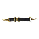 Black EcoRider Newmarket Attachment featuring solid brass trigger clips, a central D-ring, and adjustable leather strap.