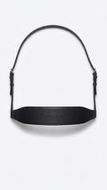 Brown EcoRider Perfect Fit 2" Flat Leather Noseband separate, featuring a broad show hunter profile and adjustable hanger strap.