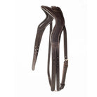 Brown EcoRider Perfect Fit anatomic leather headpiece separate with plush comfort padding and adjustable split cheek straps.
