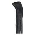 Black EcoRider Perfect Fit anatomic leather headpiece separate with plush comfort padding and adjustable split cheek straps.