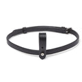 EcoRider vegetable-tanned leather Perfect Fit flash attachment strap with a stainless steel buckle, designed as a removable replacement part to easily convert an anatomical cavesson noseband into a flash noseband.