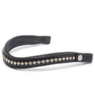 Black EcoRider Perfect Fit Freedom Browband separate with a single-row silver crystal inlay and quick-release poppers.