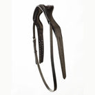 Black EcoRider Perfect Fit anatomic leather headpiece separate with plush comfort padding and adjustable split cheek straps.
