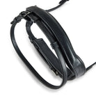 Black EcoRider Comfort Leather Noseband separate featuring thick nasal padding and an ergonomic padded chin guard.