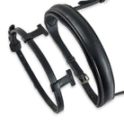 Black EcoRider Perfect Fit Universal Strap with T-shaped loops for converting nosebands to traditional headpieces.
