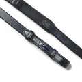 Black EcoRider Flexi Rein featuring a low-profile rubber pimple grip and supple black leather billet ends.