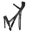 Black EcoRider SeamFree Anatomic Leather Bridle featuring a padded headpiece, curved browband, and padded noseband with removable flash.