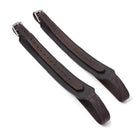 Brown EcoRider Balance Stirrup Leathers featuring a wide-body flat leather design and secure silver buckle adjustments.