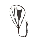 Brown EcoRider Ultra Comfort Multi-Purpose Martingale set, displaying both the interchangeable running and bib attachments.