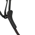 Close-up of the padded leather chest plate on the Black EcoRider Ultra Comfort Martingale.