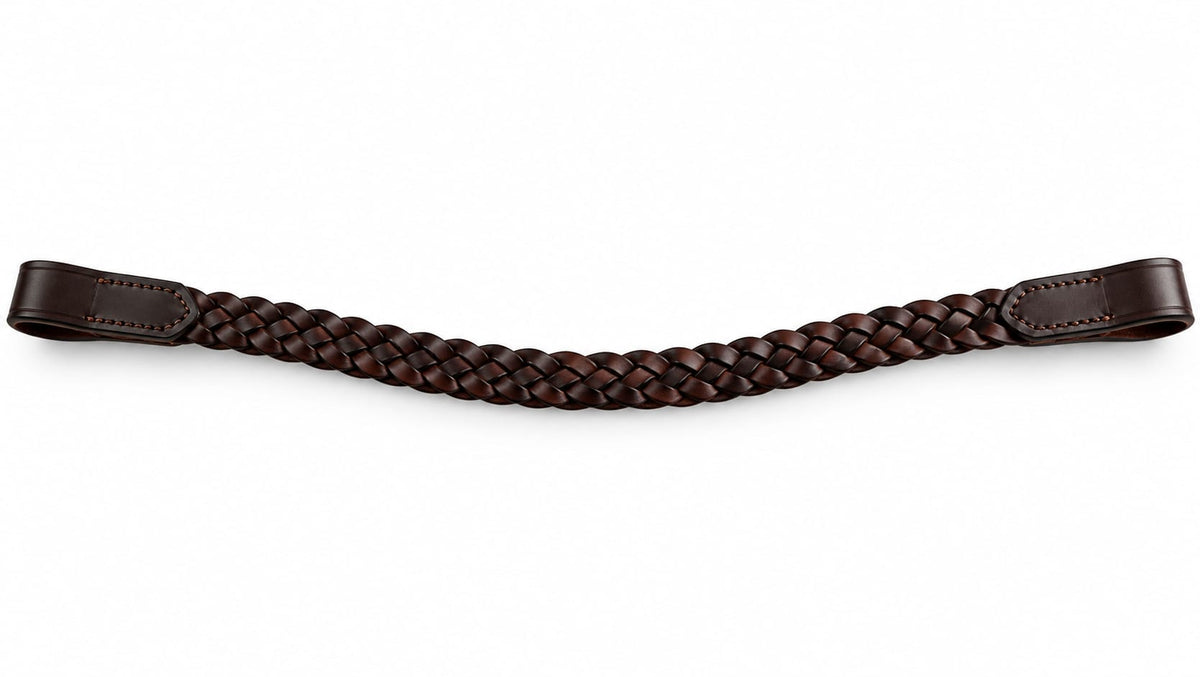 EcoRider Perfect Fit Plaited Leather Browband