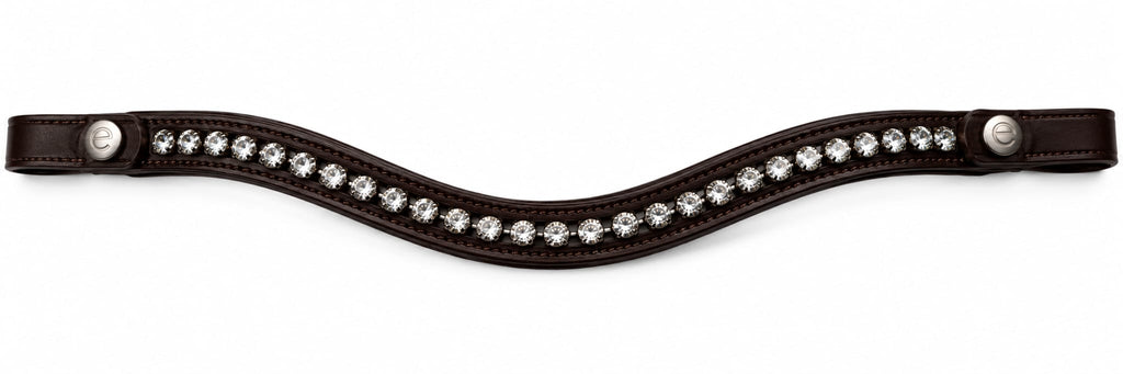 EcoRider Perfect Fit Freedom Dipped Silver Crystal Browband
